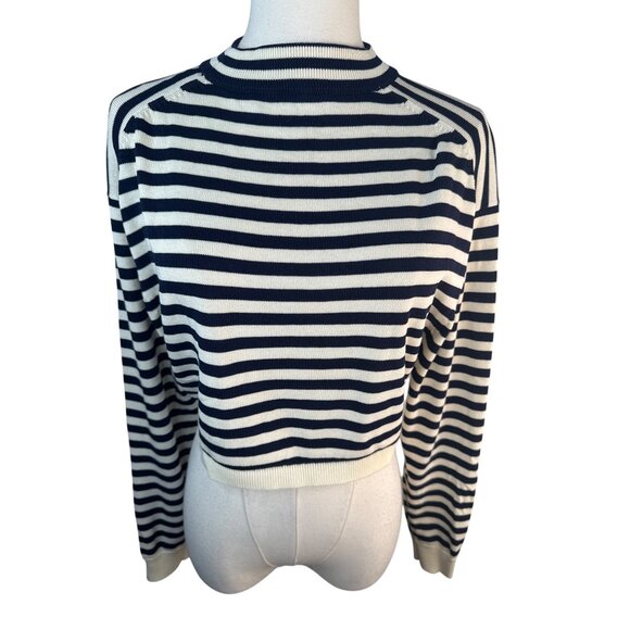 2/$30 ZARA Striped Small Cropped Sweater Viscose & Polyamide - Picture 3 of 14
